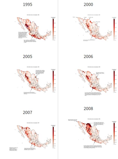 Statistical analysis and visualization of the drug war in Mexico