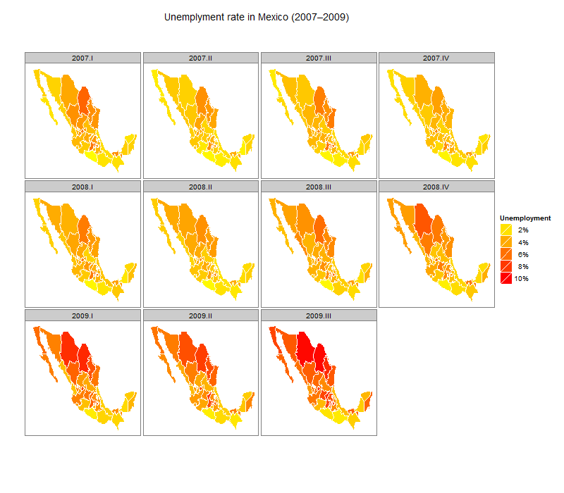 Unemployment in Mexico, by state