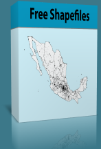 Mexico Shapefiles - Manzanas, AGEB, Estados, Municipios