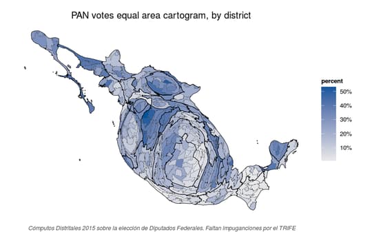 Equal area cartogram of incompetents who don't know how to rule